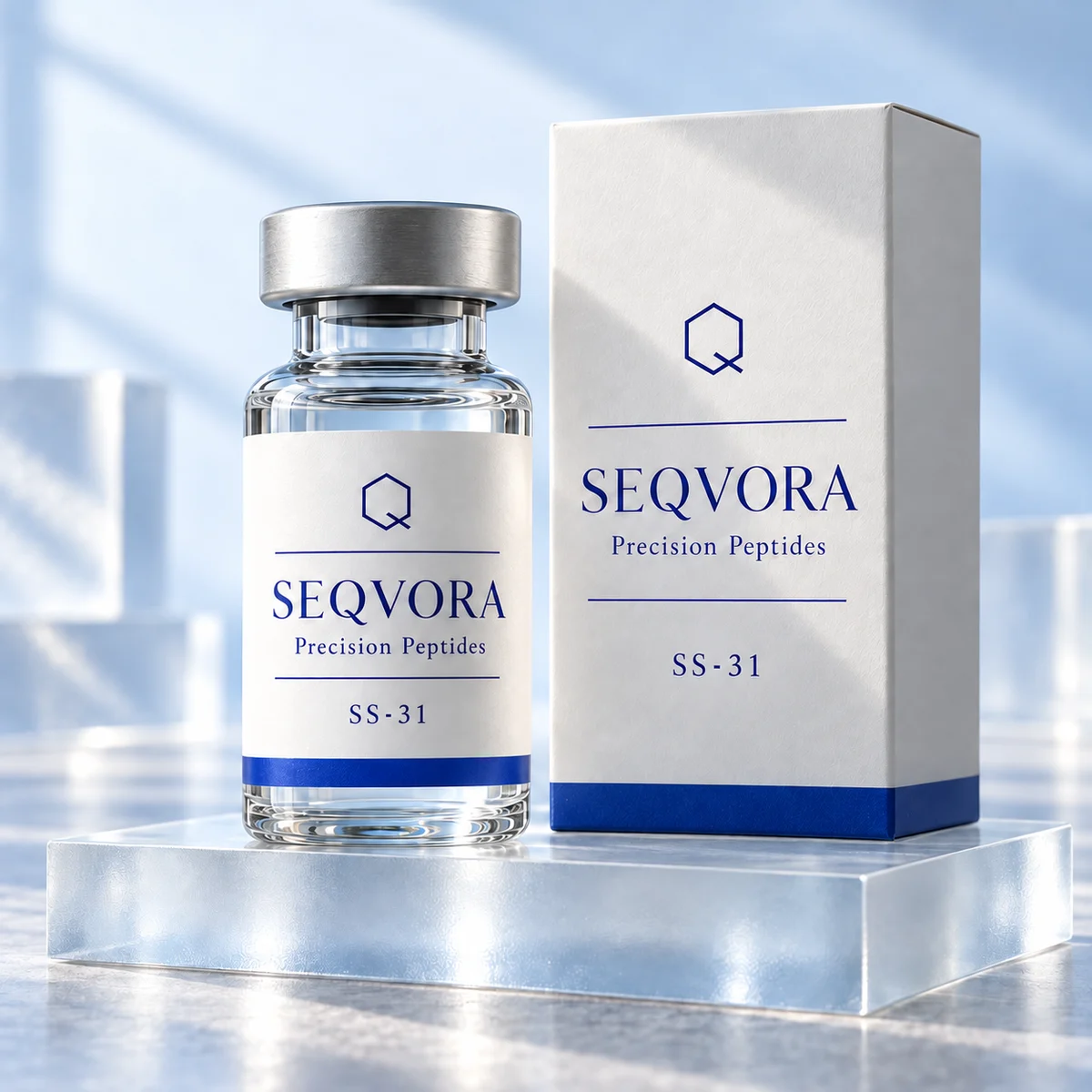 SS·31 — бело-синяя концепция упаковки SEQVORA